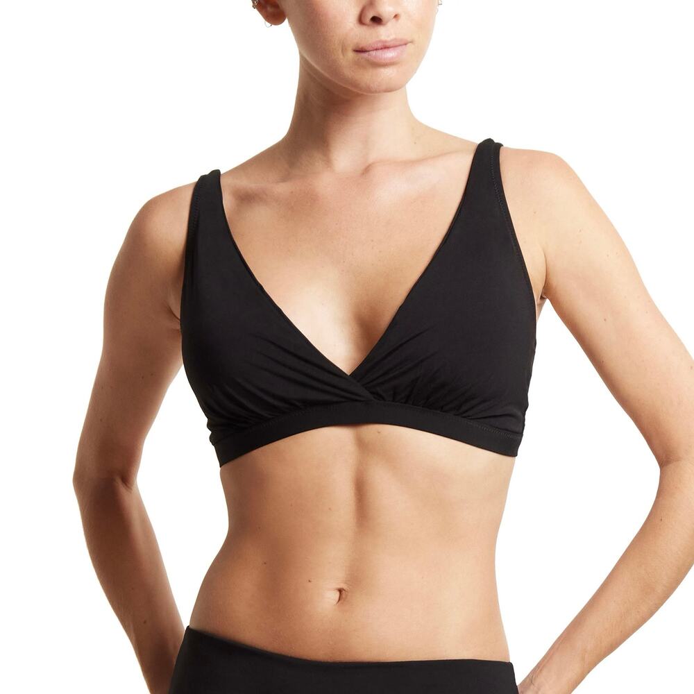 Hanky Panky Black Wrap Front Bikini Swim Top BNWT